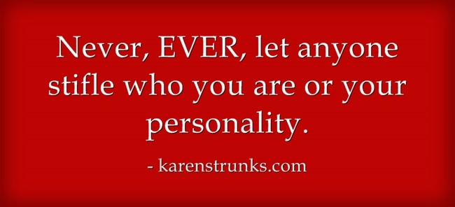 Never let anyone stifle your personality. Social media advice on how to use your personality to build your business. 